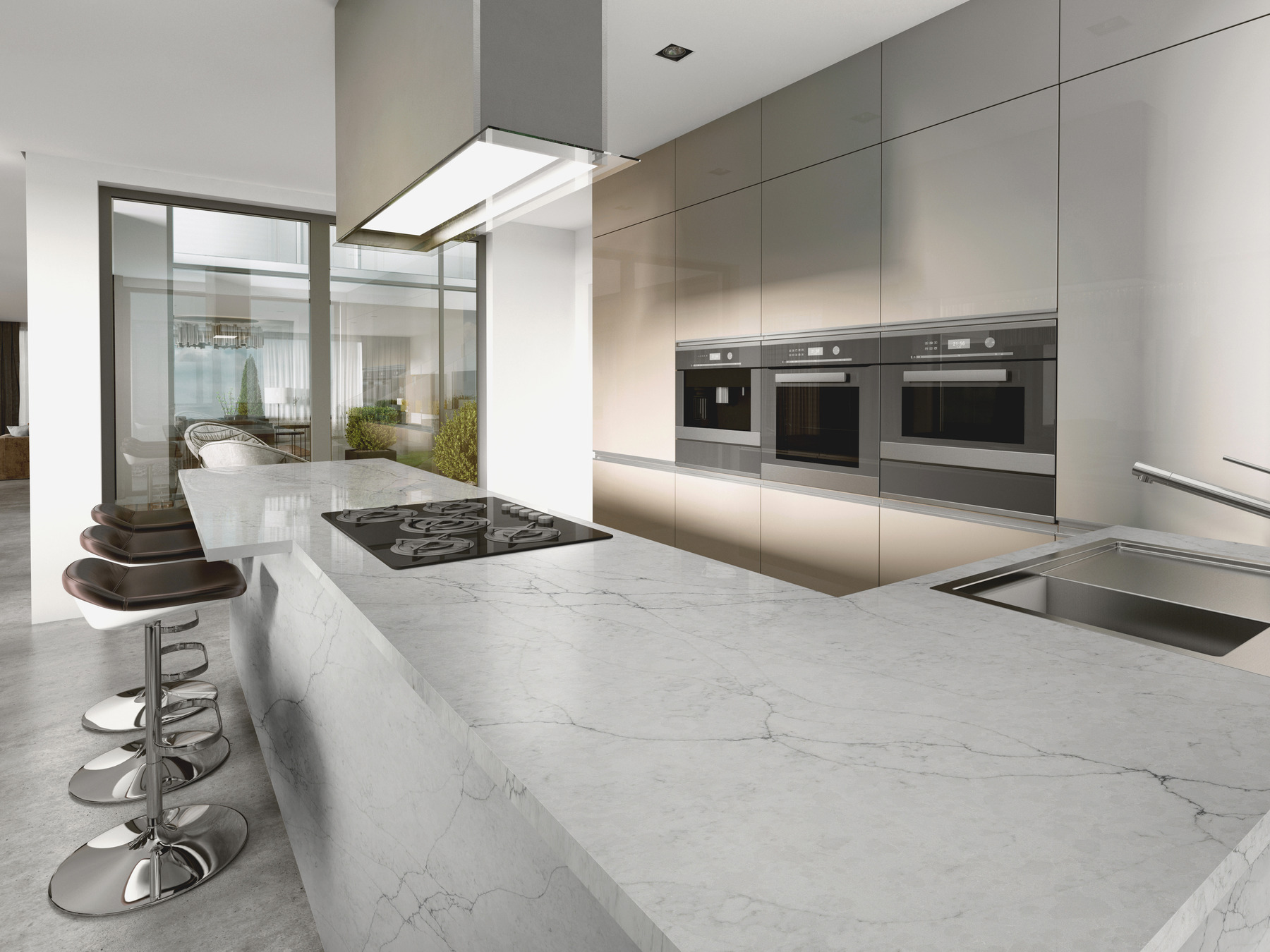 Cuisine en marbre noir